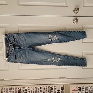 American Eagle, NE(X)T LEVEL STRETCH, Size 2 Regular, light blue.